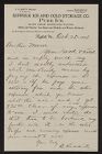 Letter to Lawrence Moore from B. Riddick 